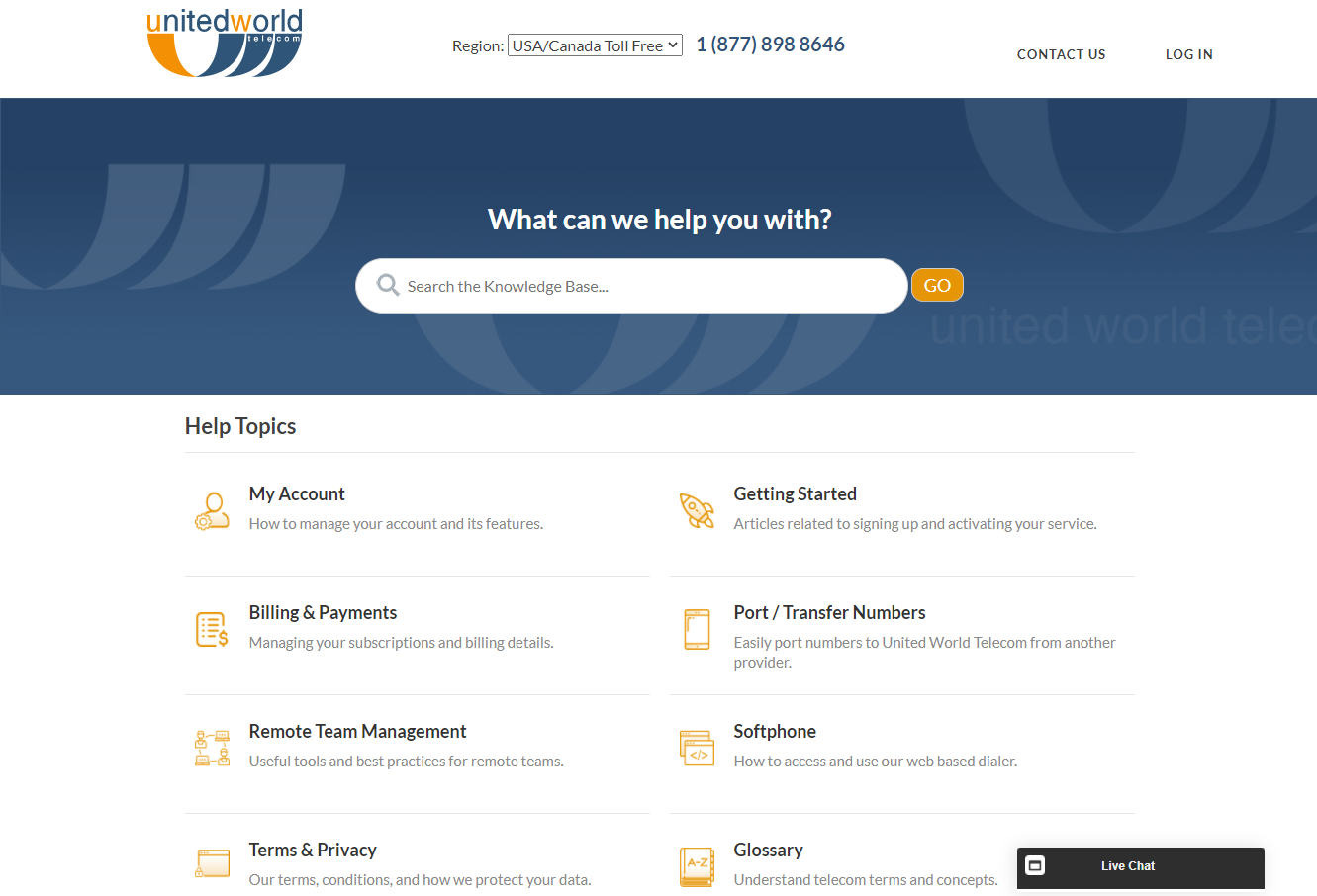 screenshot of Global Call Forwarding